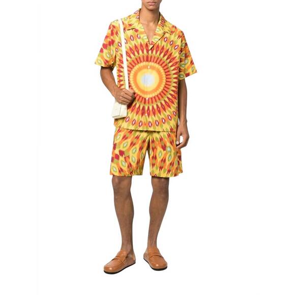 NEW VALENTINO graphic print shirt in yellow
